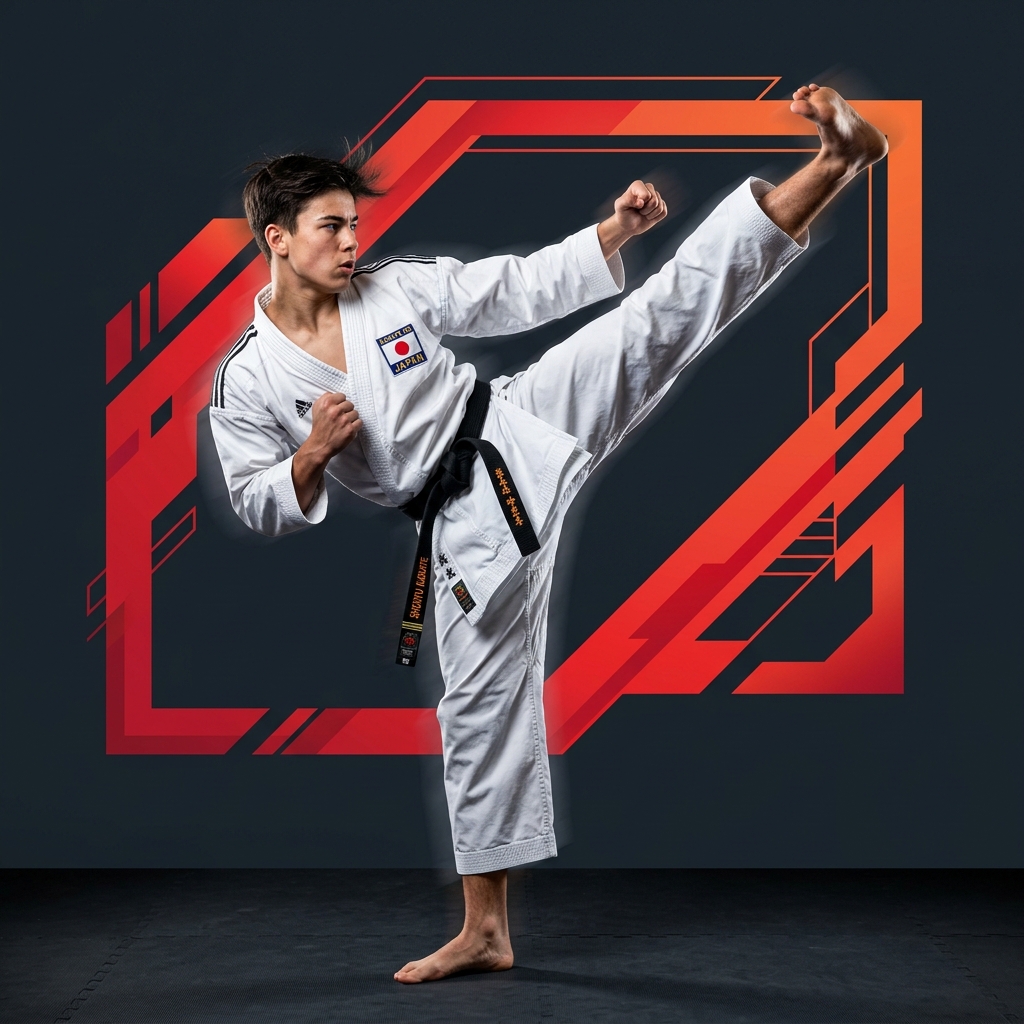 Teen Karate training